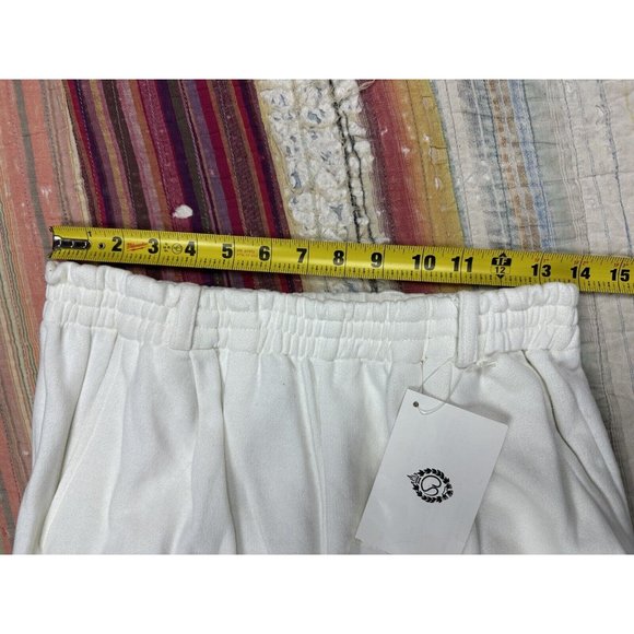 New St John Sport Luxury Track Suit Set Sweatpants Sweatshirt Jacket White Red M - Picture 14 of 16